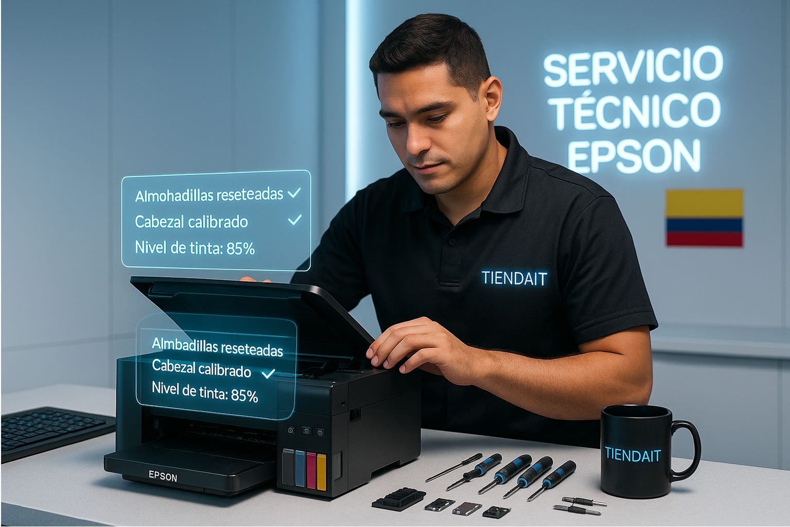 Servicio Técnico y Mantenimiento de Impresoras Epson en Villavicencio–Tiendait Colombia
